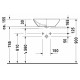 Раковина Duravit Bacino 0334520000 цвет белый, на столешницу, прямоугольная