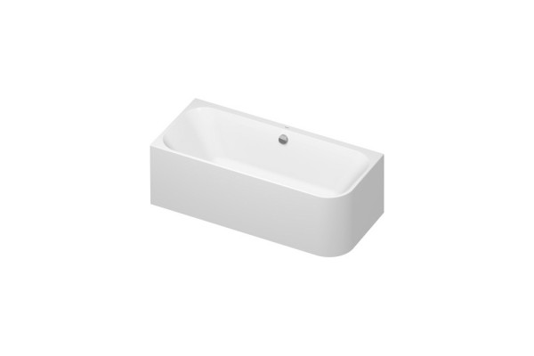 DURAVIT Happy D2 Ванна 1800х800 мм угол слева  вариант с двумя наклонами для спины с интегр акрилов панелью и ножками цвет белый 700316000000000