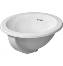 Duravit Architec Раковина  встр. для встраивания сверху с перел. без площадки под смес. глазуровка снизуØ 400 Цвет: Белый