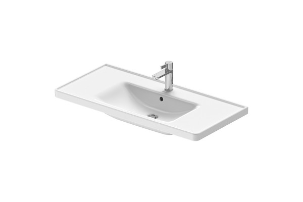 Duravit D-Neo Раковина накладная 1005х480  мм с переливом с 1 отв. под смеситель  с WonderGliss цвет: белый (СПЕЦЦЕНА) 23671000001