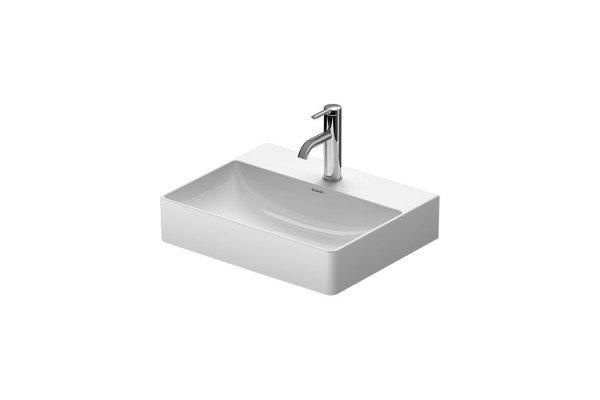 Duravit DuraSquare Раковина накладная 500х400мм без перелива с 1 отв под смес с WonderGliss цвет: белый 23565000711
