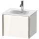 Duravit Viu Раковина подвесная с переливом выпуск с керам покрытием 1 отв под смес 53х43см покр WonderGliss  цвет белый 23445300001