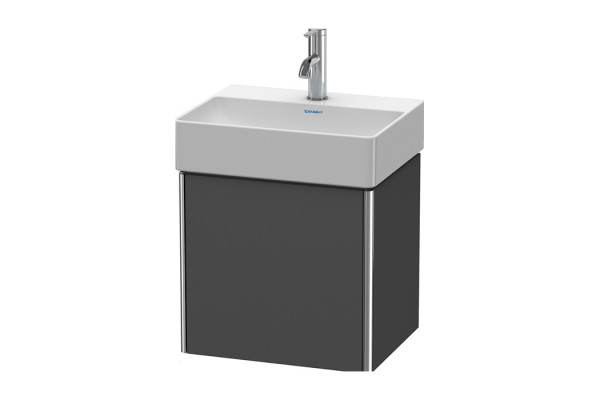 Duravit XSquare База под раковину 434х340х397 мм 1 дверца левая Цвет графит матовый (для раковины 073245) XS4060L4949