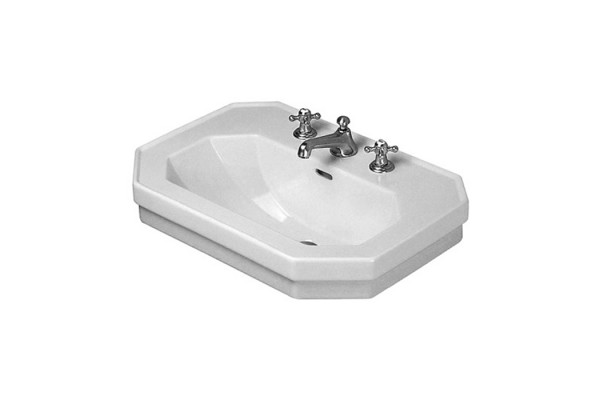 Duravit 1930 Duravit 1930 Раковина с перел. и 3 отв. под смес. 70х50х Н: 20.5см Цвет: Белый 0438600030