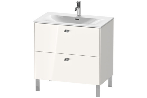 Duravit Brioso Тумба напольная под раковину # 234483 2 ящика 685x820x479мм цвет White High Gloss BR451202222