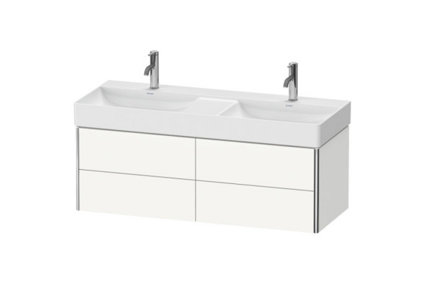 Duravit DuraSquare Раковина подвесная двойная без перелива выпуск с керам покр 2 отм. отв под смес крепеж 120х47см покр WonderGliss цвет белый 23531200141