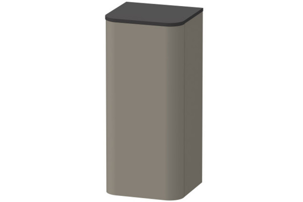 Duravit Happy D.2 Plus Пенал подвесной  880x400x360мм 1 дверь 2 стекл. полки DX цвет: stone grey satin matt (без топа) HP1260R9292
