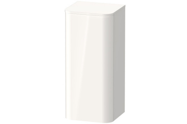Duravit Happy D.2 Plus Пенал подвесной  880x400x360мм 1 дверь 2 стекл. полки SX цвет: белый глянцевый (без топа) HP1260L2222