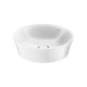 Duravit White Tulip Раковина Ø 500  мм накладная без отв под смес с керам крышкой без перелива цвет: белый 2365500070