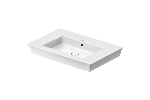 Duravit White Tulip Раковина накладная 750х490  ммс переливом без отв. под смеситель с WonderGliss цвет: белый 23637500601