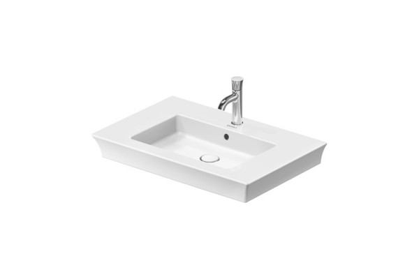 Duravit White Tulip Раковина накладная 750х490  ммс переливом без отв. под смеситель с WonderGliss цвет: белый 23637500601