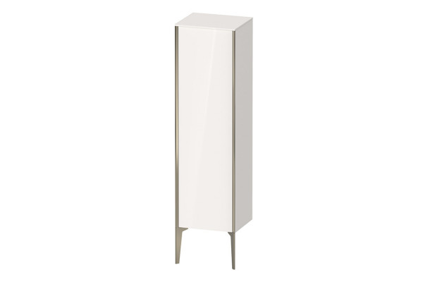 Duravit XViu Шкаф подвесной 1330x400x360мм с 1 дверью 3 стеклянными полками (петли слева) цвет: белый глянцевый/champagne matt XV1325LB122