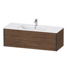 Duravit XViu Тумба подвесная 400x1210x480мм для раковины #233612 1 ящик цвет: walnut dark/черный матовый