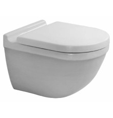 Унитаз подвесной Duravit Starck 3 45270900A1 комплект белый, овальный, 36x54 см