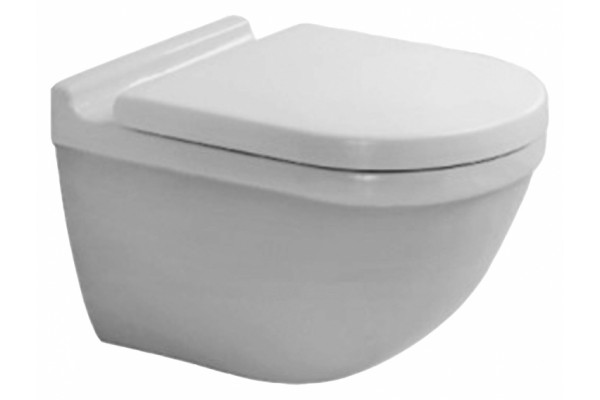 Унитаз подвесной Duravit Starck 3 45270900A1 комплект белый, овальный, 36x54 см