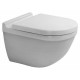 Унитаз подвесной Duravit Starck 3 45270900A1 комплект белый, овальный, 36x54 см