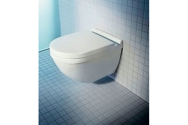 Унитаз подвесной Duravit Starck 3 45270900A1 комплект белый, овальный, 36x54 см