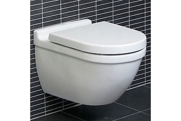 Унитаз подвесной Duravit Starck 3 45270900A1 комплект белый, овальный, 36x54 см