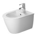Duravit Darling New Биде подвесное компакт  с перел. с 1 отв под смеситель. вкл. крепление Durafix 365x485мм Цвет: Белый 2256150000