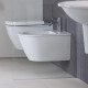Duravit Darling New Биде подвесное компакт  с перел. с 1 отв под смеситель. вкл. крепление Durafix 365x485мм Цвет: Белый 2256150000