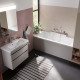 Duravit Durastyle Ванна 1700х750 мм акриловая прямоугольная встраиваемая или с панелями с двумя наклонами для спиныцвет белый 700297000000000