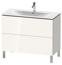 Duravit L-Cube Тумба напольная под раковину # 234410 2 ящика 704x1020x481мм цвет White High Gloss