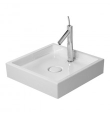 Duravit Starck 1 Раковина шлифованный вариант без перелива без площадки под смес. вкл. крепление а также выпуск с керамической крышкой 470x470мм