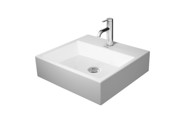 Duravit Vero Air Раковина 50cm без перелива с площадкойс 1 отв. под смеситель на столешницу Цвет белый 2350500027