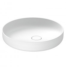 Duravit Vitrium Раковина накладная круглая 460мм из DuroCast UltraResist-композит без перелива и полки для смесителя  Цвет белый матовый