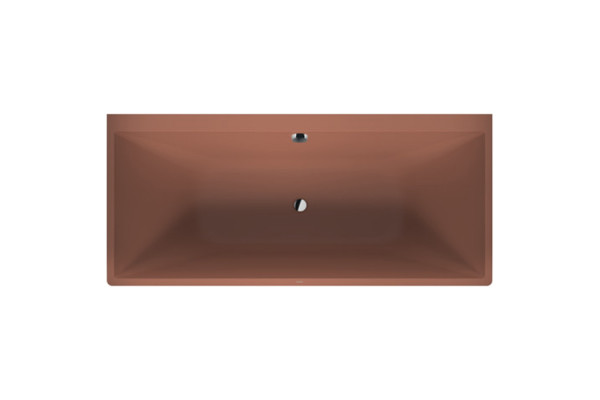 Duravit Vitrium Ванна прямоугольная  пристенная 1800x800мм с ножками с2 наклонами для спины цвет матовая корица 700429HC
