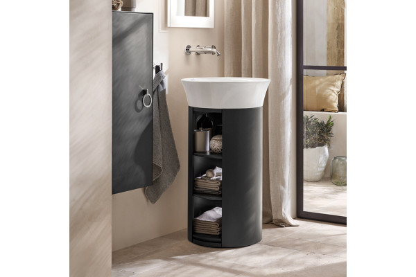 Duravit White Tulip Раковина Ø 500  мм накладная без отв под смес с керам крышкой без перелива  с WonderGliss цвет: белый 23655000701