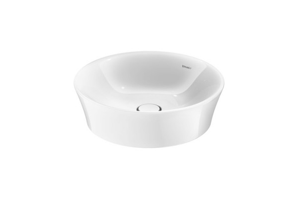 Duravit White Tulip Раковина Ø 500  мм накладная без отв под смес с керам крышкой без перелива  с WonderGliss цвет: белый 23655000701