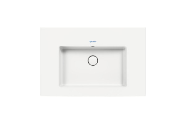 Duravit White Tulip Раковина накладная 750х490  ммс переливом с 1 отв. под смеситель с WonderGliss цвет: белый 23637500001