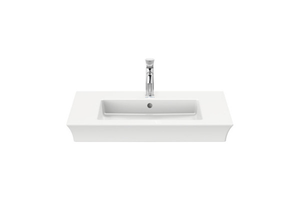 Duravit White Tulip Раковина накладная 750х490  ммс переливом с 1 отв. под смеситель с WonderGliss цвет: белый 23637500001