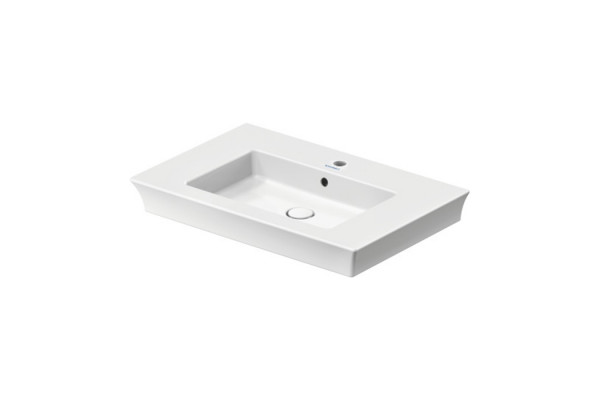 Duravit White Tulip Раковина накладная 750х490  ммс переливом с 1 отв. под смеситель с WonderGliss цвет: белый 23637500001