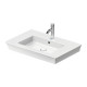 Duravit White Tulip Раковина накладная 750х490  ммс переливом с 1 отв. под смеситель с WonderGliss цвет: белый 23637500001