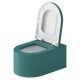 Duravit  Millio Унитаз подвесной  декор "Smooth"  370х570 мм крепление в компл.цвет аквамарин матовый 250409FA