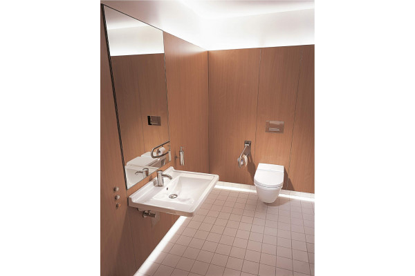 Duravit  Starck III Раковина подвесная узкая  700х545 мм. с переливом с 1 отв под смеситель цвет белый 0309700000