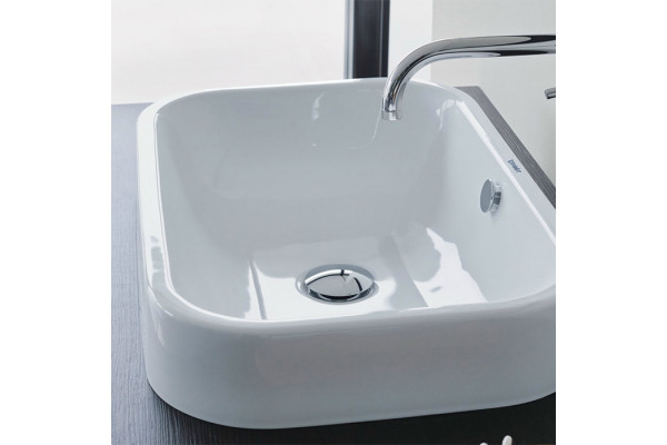 DURAVIT Happy D.2  Раковина шлифованная 60х40 см без отв под смесительсо слив переливомс креплением цвет белый. (СПЕЦЦЕНА) 2314600000