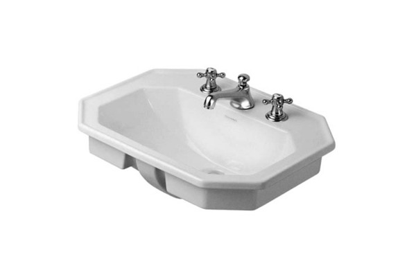 Duravit 1930 Раковина для встраивания сверху с перел. и 1 отв. под смес. 58х47х Н:22.5см (СПЕЦЦЕНА) 0476580000