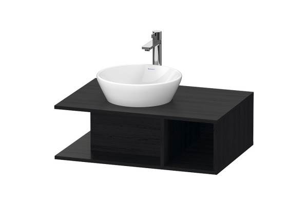 Duravit D-Neo Тумбочка подвесная компакт 260x800x550 мм 1 открытое отделение на правой стороне цвет: Black Oak DE492801616
