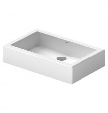 Duravit Vero Раковина шлифованный вариант без перелива без площадки под смес. включая крепление 600x380мм Цвет: Белый
