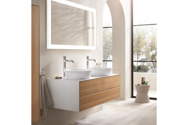 Duravit White Tulip Смеситель для раковины на 1 отв. без донного клапана h=217мм излив 125мм цвет: хром WT1020002010