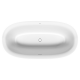 Duravit White Tulip Ванна акриловая 1600х800хh630 мм  отдельност. с бесш.панелью и рамой с 2 накл для спины со спец сливом и переливом цвет белый 700468000000000