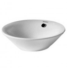 Duravit Раковина накладная  круглая 330мм без отв под смеситель с переливом цвет белый