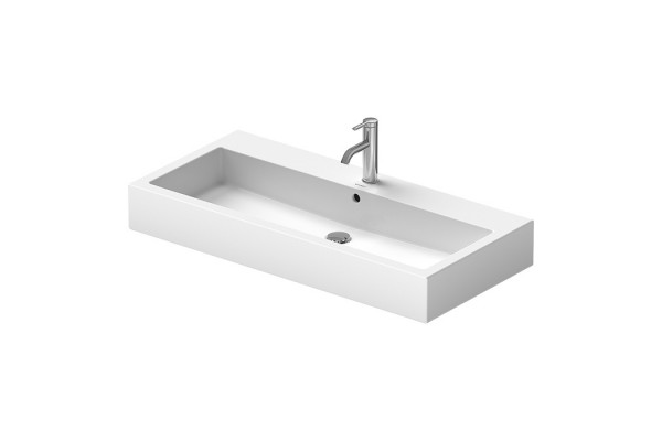 DURAVIT VERO Раковина 1000x470 мм. с 1 отверстием для смесителя с переливом с покрытием WonderGliss цвет белый 04541000001