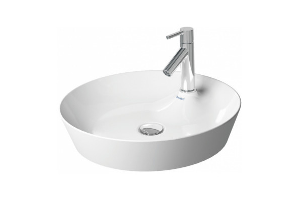 Duravit Cape Cod Раковина накладная ? 480mm  с 1 отв под смеситель без перелива цвет белый (СПЕЦЦЕНА) 2328480000