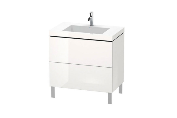 Duravit LC База с раковиной Vero Air 698x800x480 2 выдв.ящика High Gloss Цвет белый LC6937O2222