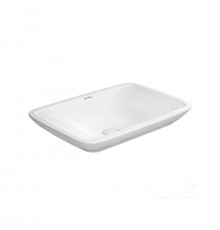 Duravit PuraVida Раковина накладная шлифованный вариант без перелива без площадки под смес. вкл. крепление а также выпуск с керамической крышкой