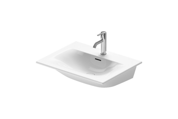 Duravit Viu Раковина подвесная с переливом выпуск с керам покрытием 2 отв под смес 63х49см покр WonderGliss цвет белый 23446300301